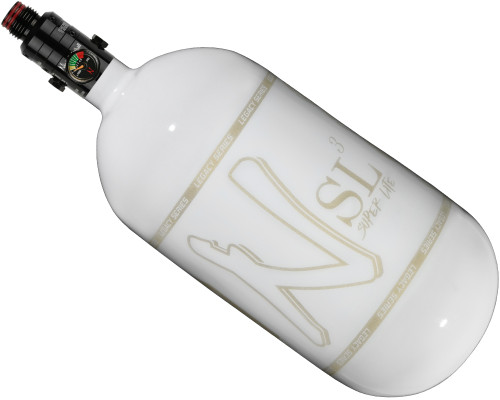Ninja SL3 Carbon Fiber Air Tank w/ Pro V3 Regulator - 80/4500 - Legacy Series White/Gold