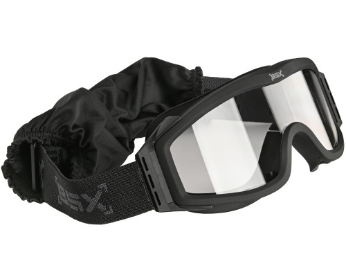 BSX Tango Airsoft Goggle - Standard w/ Clear Lens - Black