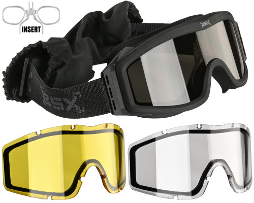 BSX Tango Airsoft Goggle - Thermal w/ Multiple Lenses - Black