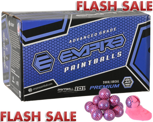 Empire Premium 2,000 Round Paintball Case - Carbon Pink Shell Pink Fill ( .68 Caliber )