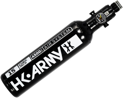 HK Army 15ci 4500 PSI Aluminum Compressed Air Tank w/ Regulator - Black