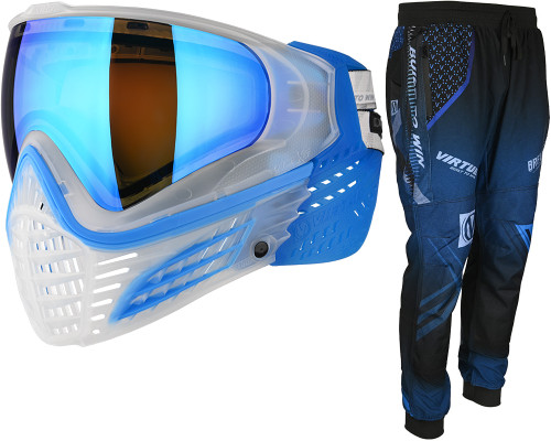 Virtue Vio X6 Paintball Mask w/ Breakout Jogger Pants - Clear Ice