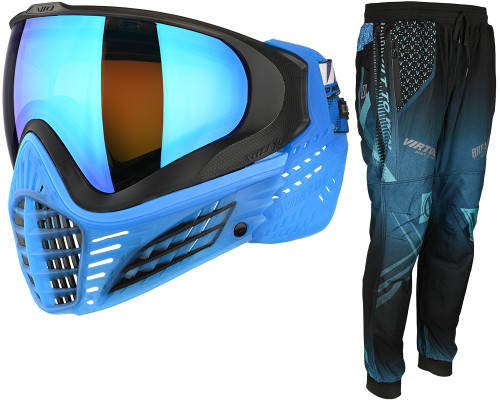 Virtue Vio X6 Paintball Mask w/ Breakout Jogger Pants - Ice Black