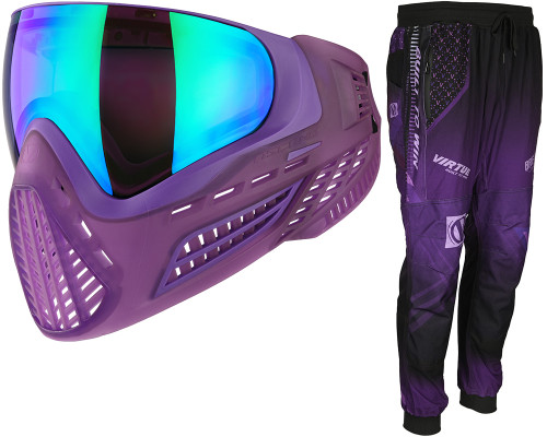 Virtue Vio Ascend Paintball Mask w/ Breakout Jogger Pants - Crystal Purple