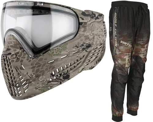 Virtue Vio Ascend Paintball Mask w/ Breakout Jogger Pants - Highlander Camo