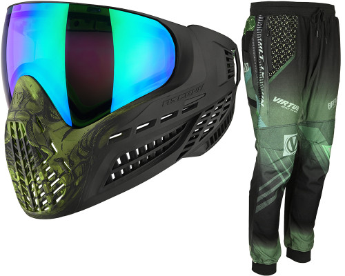 Virtue Vio Ascend Paintball Mask w/ Breakout Jogger Pants - LE Acid Skull
