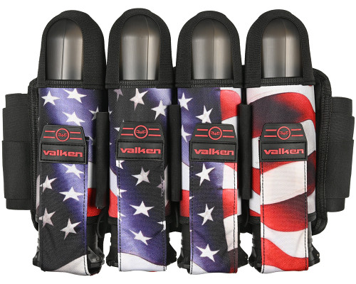 Valken Fate GFX 4+3 Paintball Harness - Merica RWB