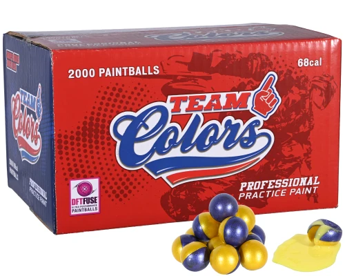 GI Sportz 3 Star Team Colors 2,000 Round Paintball Case - Yellow Fill ( .68 Caliber )