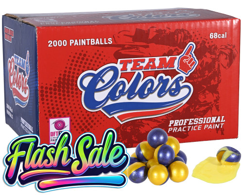 GI Sportz 3 Star Team Colors 2,000 Round Paintball Case - Yellow Fill ( .68 Caliber )