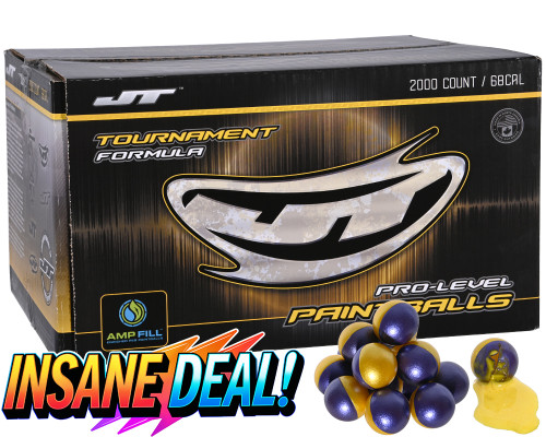 JT Tournament 2,000 Round Paintball Case - Yellow Fill ( .68 Caliber )