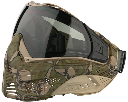 Refurbished - Push Unite Paintball Mask - Sandana Olive w/ Smoke Lens (021-0270)