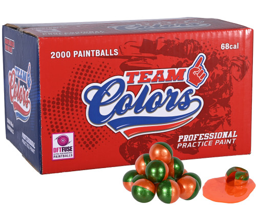 GI Sportz 3 Star Team Colors 2,000 Round Paintball Case - Orange Fill ( .68 Caliber )