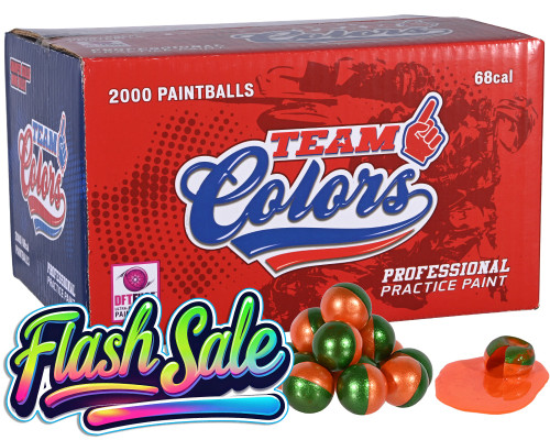 GI Sportz 3 Star Team Colors 2,000 Round Paintball Case - Orange Fill ( .68 Caliber )