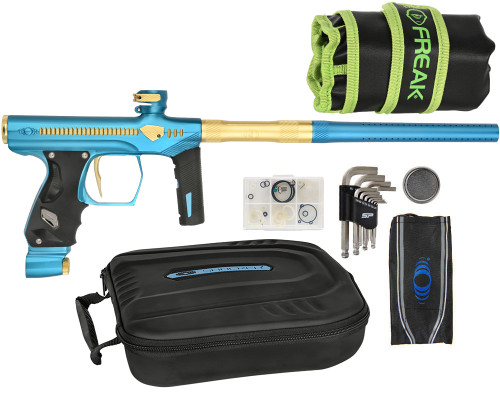 Method DLX Shocker Era Paintball Gun - Teal/Gold