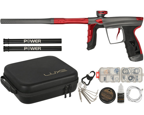 DLX Luxe Aire Paintball Gun - Dust Grey/Gloss Red