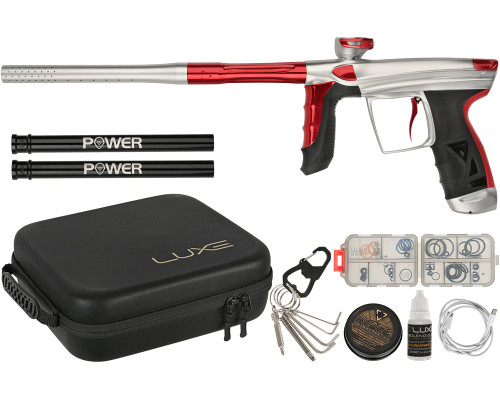 DLX Luxe Aire Paintball Gun - Dust White/Gloss Red