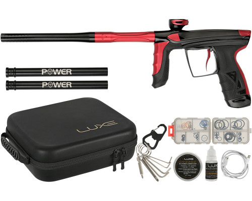 DLX Luxe Aire Paintball Gun - Gloss Black/Dust Red
