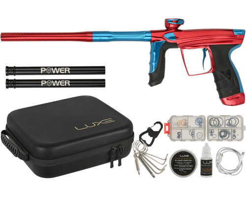 DLX Luxe Aire Paintball Gun - Gloss Red/Gloss Blue