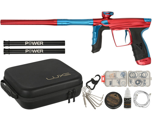 DLX Luxe Aire Paintball Gun - Gloss Red/Gloss Blue