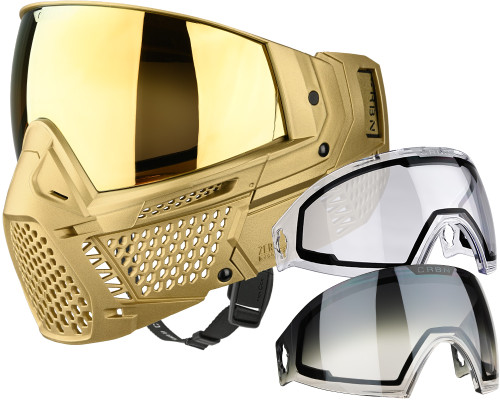 Carbon CRBN Zero GRX Paintball Mask (Less Coverage) - ELMT Gold