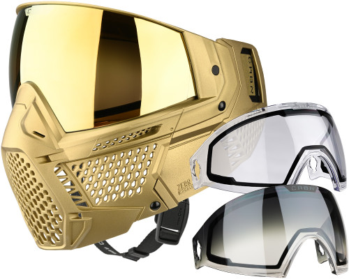 Carbon CRBN Zero GRX Paintball Mask (More Coverage) - ELMT Gold