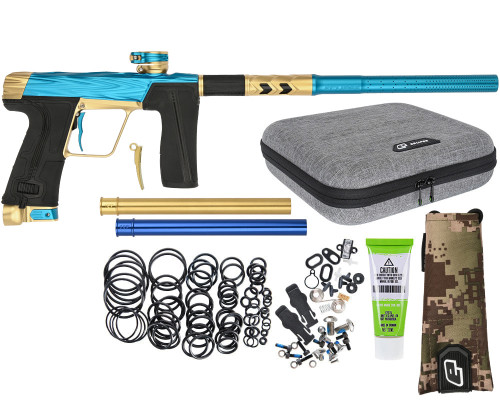 HK Army Shredder CS3 Pro Paintball Gun by Planet Eclipse - Teal/Gold