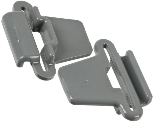 JT QLS Goggle Strap Latch Kit (Left & Right) - Gray