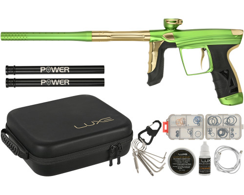 DLX Luxe Aire Paintball Gun - Dust Freak Green/Gloss Gold