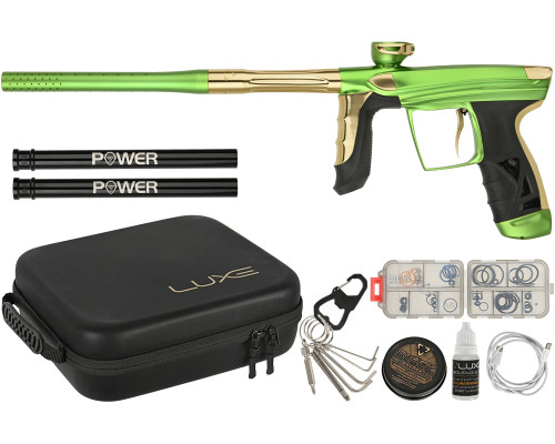 DLX Luxe Aire Paintball Gun - Dust Freak Green/Gloss Gold