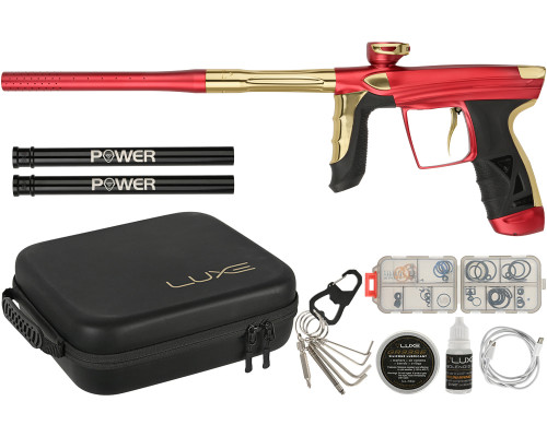 DLX Luxe Aire Paintball Gun - Dust Red/Gloss Gold
