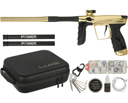 DLX Luxe Aire Paintball Gun - Gloss Gold/Dust Black