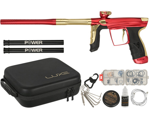 DLX Luxe Aire Paintball Gun - Gloss Red/Gloss Gold