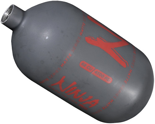 Old Hydro - Ninja SL2 Carbon Fiber Air Tank (Bottle Only) - 68/4500 - Matte Gunsmoke/Red