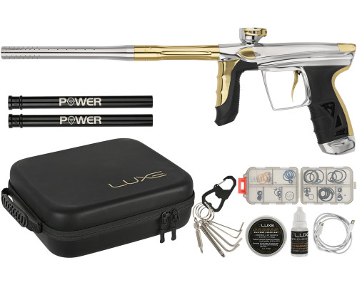 DLX Luxe Aire Paintball Gun - Gloss White/Gloss Gold