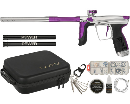 DLX Luxe Aire Paintball Gun - Gloss White/Dust Purple