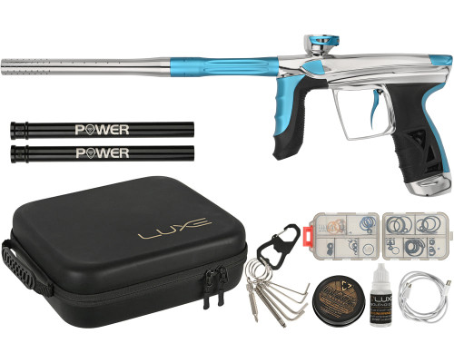 DLX Luxe Aire Paintball Gun - Gloss White/Dust Blue