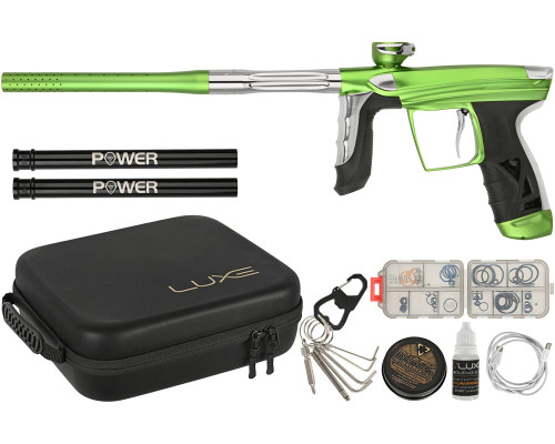 DLX Luxe Aire Paintball Gun - Dust Freak Green/Gloss White