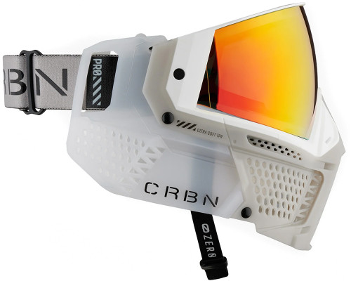Carbon CRBN Zero Pro Paintball Mask (Less Coverage) - Arctic