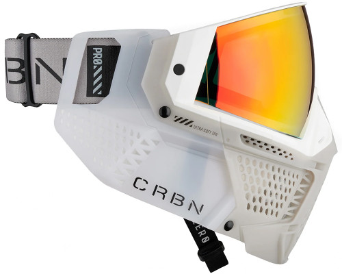 Carbon CRBN Zero Pro Paintball Mask (More Coverage) - Arctic