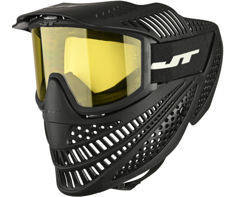 JT Elite Prime Paintball Mask - Black w/ Yellow Lens