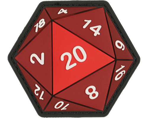 Patch Fiend Morale Patch - Natural 20 Crit - Red