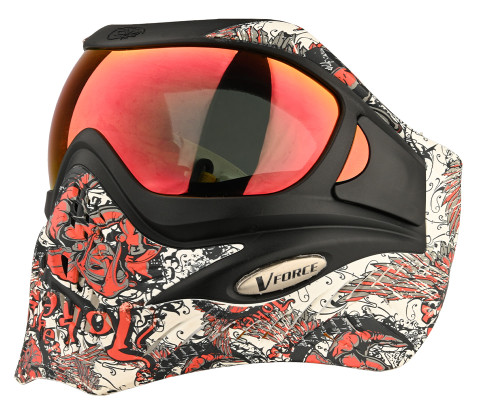 Refurbished - V-Force Grill Paintball Mask/Goggle - Joker Red w/ Metamorph HDR Lense (021-0281)
