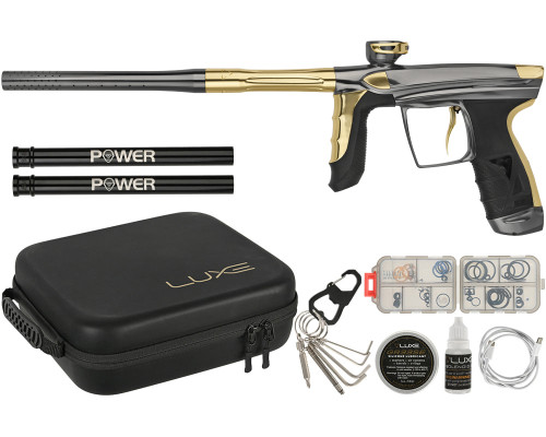 DLX Luxe Aire Paintball Gun - Gloss Grey/Gloss Gold