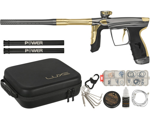 DLX Luxe Aire Paintball Gun - Gloss Grey/Gloss Gold