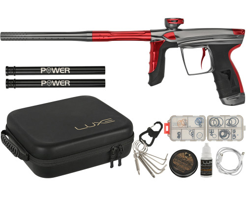 DLX Luxe Aire Paintball Gun - Gloss Grey/Gloss Red