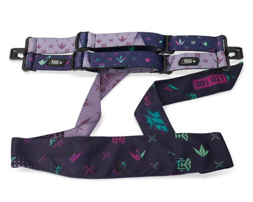 Bunkerkings Coronation 4-Point Goggle Strap & Headband Bundle - Evening Flash