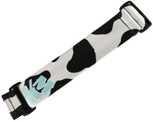 KM Paintball Universal JT Goggle Strap - Cow w/ Blue Logo