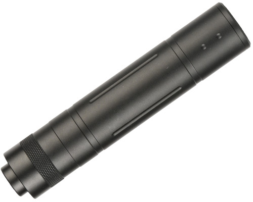 Lancer Tactical 155MM Aluminum Slot-Cut Mock Suppressor - Black (CA-SS013-B)