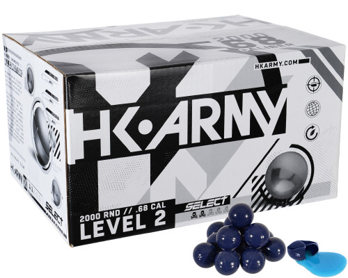 HK Army Select 2,000 Round Paintball Case - Blue Fill ( .68 Caliber )