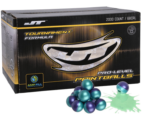 JT Tournament 2,000 Round Paintball Case - Teal Fill ( .68 Caliber )